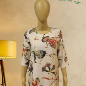 Alternative view of Off White Multicolor Floral Prints Kurta and Bottom