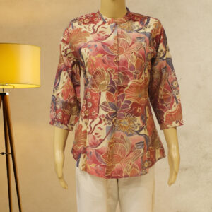 Alternative view of Multicolor Printed Short Kurti