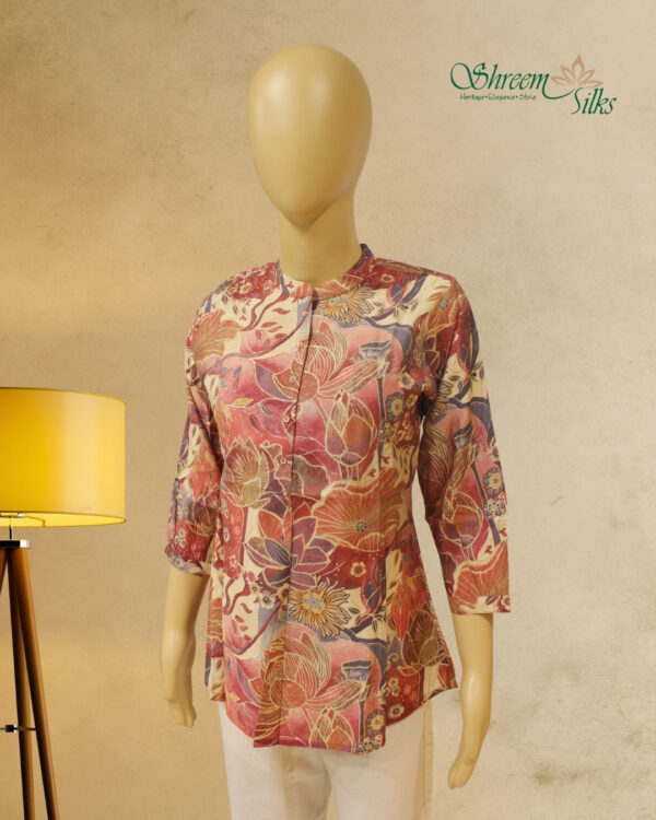 Multicolor Printed Short Kurti