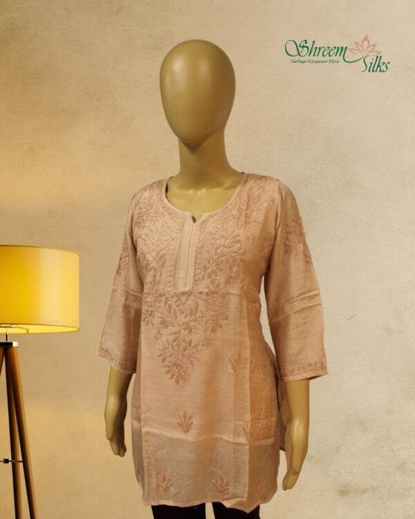 Chikoo lucknow Chikan work short Kurti