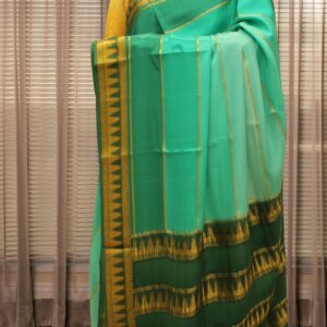 Multi Tone with Rich Pallu Pure Mysore Crepe Silk Saree