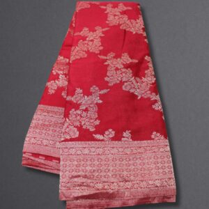 Alternative view of Zari Woven Jaal Chinnon Banaras Saree