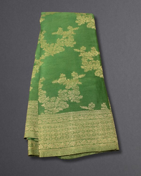 Zari Woven Jaal Chinnon Banaras Saree - Image 7