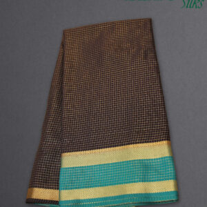 Zari Checks semi Mysore silk saree