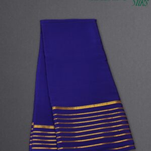 Zari Woven Stripes Border Pure Mysore Crepe Silk Saree