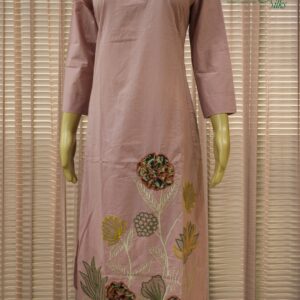 Alternative view of Blush Pink with Aplique work Cord Set