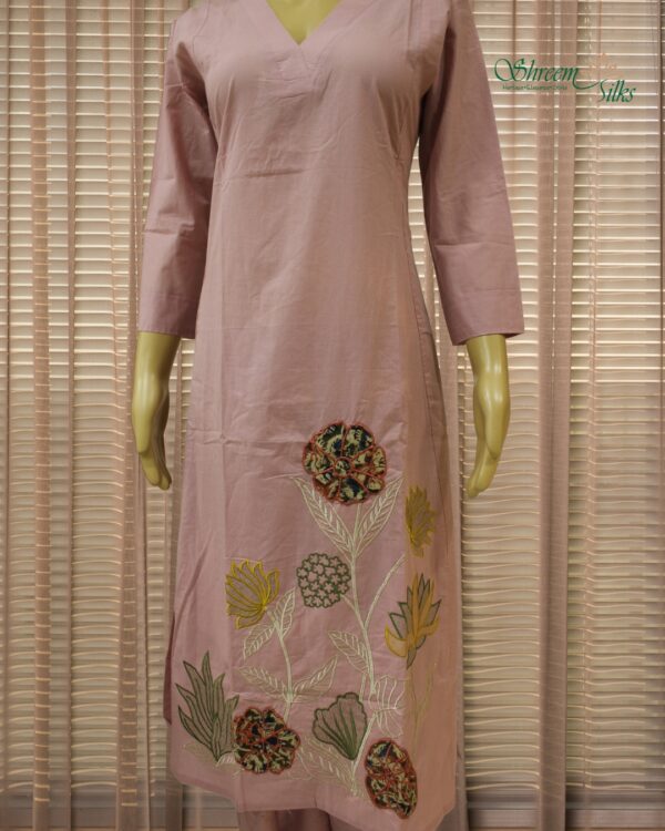 Blush Pink with Aplique work Cord Set - Image 2