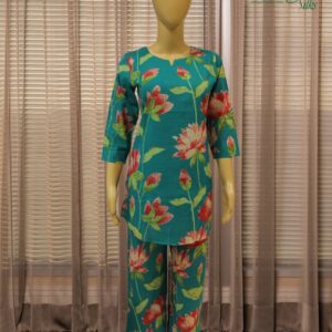 Rama Green with Pink and Green Prints Code Set