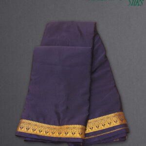 2 Inches Border Semi Mysore Crepe Saree-D1
