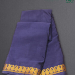 Alternative view of 2 Inches Mango Border Semi Mysore Crepe Saree