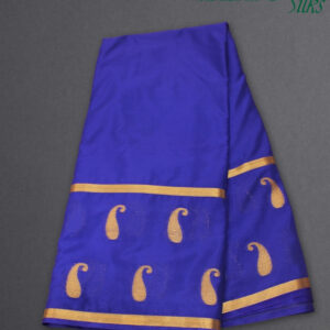 Bentex Border with Zari Woven Mango Motifs Semi Mysore Crepe Saree