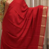 Plain with Rich Border Crepe Saree