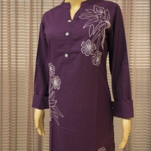 Purple with White Thread work Cord Set