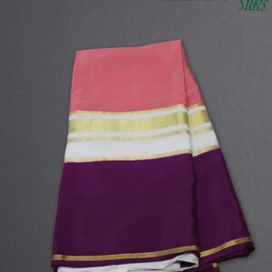Alternative view of Broad Bentex Border Pure Mysore Crepe Silk Saree