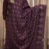 Zari Woven Motifs with Contrast Blouse Fancy Saree