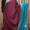 Zari Woven Checks with Mango Bentex Border Semi Mysore Crepe Saree