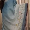 Floral Prints with Knot work & Sequence Linen Tissue Saree