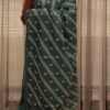 Thread Embroidery Diagonal Lines & Motifs Kota Doria Saree