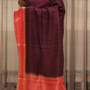 Bentex Border 2D Raw Silk Saree