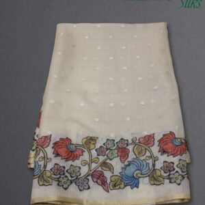Alternative view of Kalamkari Applique work Kota Saree