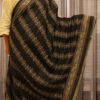 Black & Grey with Kantha work Chanderi Saree