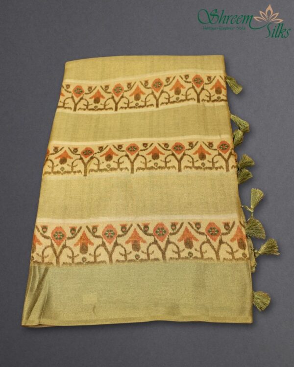Printed Tissue Georgette Saree