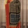 Black & White Stripes Jute Saree