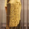 Beige with Black Floral Prints Jute Saree