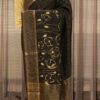 Black with Beige Floral Prints Jute Saree