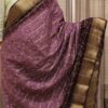 Zari Woven Checks Bandhani Saree