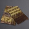 Leaves Block Prints with Temple Border Tussar Saree