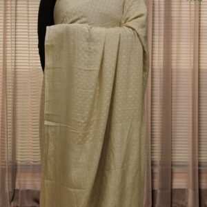 Alternative view of Water Zari Woven Small Floral Buttas with Rich Border & Pallu Pure Banaras Crepe Silk Saree