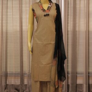 Brown & Black with Mirror work Kurta Set