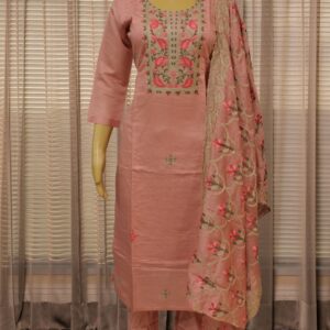 Dusty Pink with Kashmiri Embroidery Kurta Set