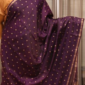 Alternative view of Brocade with Floral Buttas & Rich Pallu Banaras Saree
