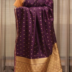 Brocade with Floral Buttas & Rich Pallu Banaras Saree