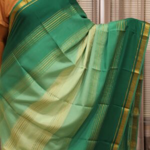 Alternative view of Multitone Pure Mysore Crepe Silk Saree